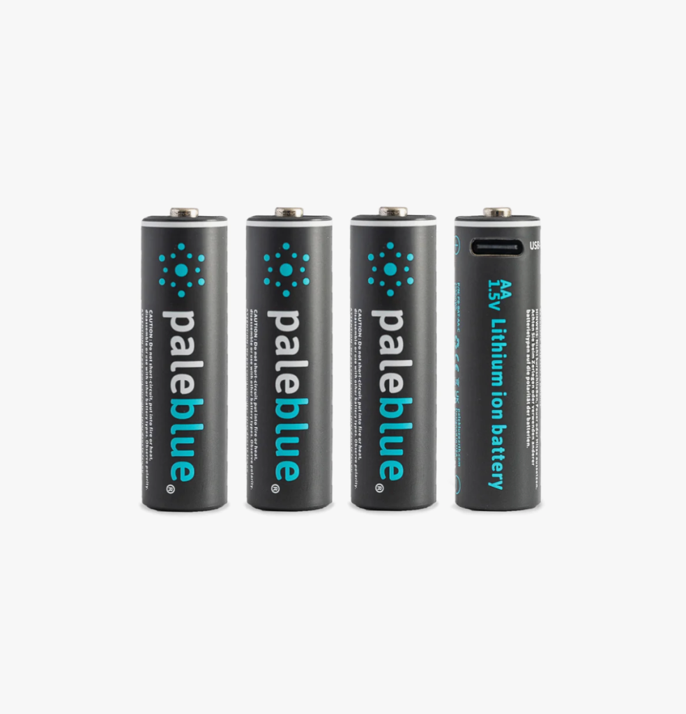 best deal Pale Blue AA USB-C Rechargeable Batteries
